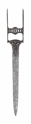 Lot 55 - A SOUTH INDIAN DAGGER (KATAR), 17TH CENTURY, PROBABLY THANJAVUR, TAMIL NADU
