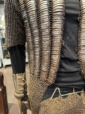 Lot 68 - A SOUTH INDIAN COMPOSITE FULL ARMOUR, 16TH/17TH CENTURY, PROBABLY ADONI, ANDHRA PRADESH