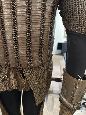 Lot 68 - A SOUTH INDIAN COMPOSITE FULL ARMOUR, 16TH/17TH CENTURY, PROBABLY ADONI, ANDHRA PRADESH