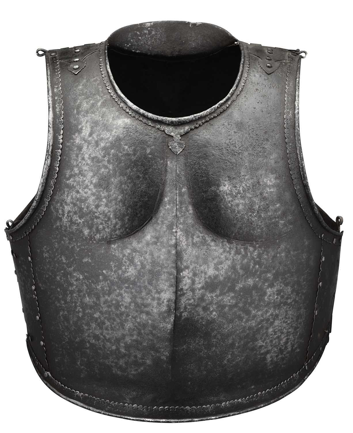 Lot 72 - A COMPOSITE SOUTH INDIAN CUIRASS, 17TH/18TH CENTURY, PROBABLY HYDERABAD, ANDHRA PRADESH