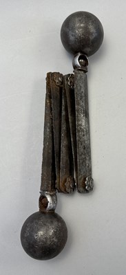 Lot 76 - A RARE INDIAN EXPANDING SHOT, 18TH/19TH CENTURY