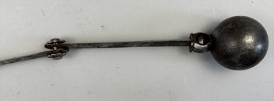 Lot 76 - A RARE INDIAN EXPANDING SHOT, 18TH/19TH CENTURY