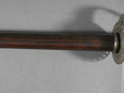 Lot 543 - AN AXE (PHARASA), IN SOUTH INDIAN LATE 17TH CENTURY STYLE, 20TH CENTURY