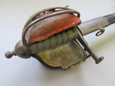 Lot 568 - A SCOTTISH BASKET-HILTED BROADSWORD, LAST QUARTER OF THE 18TH CENTURY