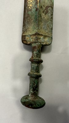 Lot 309 - A CHINESE COPPER ALLOY SWORD (JIAN), IN ZHOU DYNASTY OR EARLY WARRING STATES STYLE