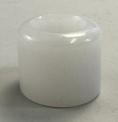 Lot 505 - □ A CHINESE WHITE JADE ARCHERS RING, QING DYNASTY, 19TH CENTURY