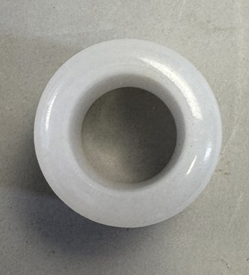 Lot 505 - □ A CHINESE WHITE JADE ARCHERS RING, QING DYNASTY, 19TH CENTURY