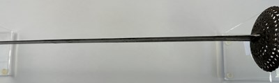 Lot 569 - A COMPOSITE TRANSITIONAL DISH-HILT RAPIER, LATE 17TH CENTURY