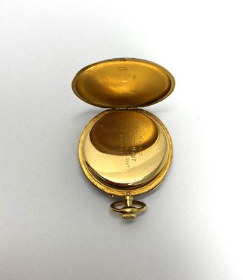 Lot 317 - A SWISS ENAMELLED GOLD LADY'S POCKET WATCH, HENRY CAPT HORLOGER, MAISON GALLOPIN SUCCESSEUR, GENEVA, CIRCA 1900