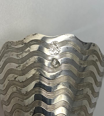 Lot 48 - A SET OF SIX SILVER ZARFS, OTTOMAN EMPIRE OR SUCCESSOR STATES, EARLY 20TH CENTURY