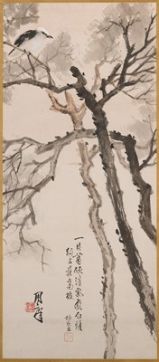 Lot 137 - CHINESE SCHOOL, 'BIRD PERCHED ON A TREE'