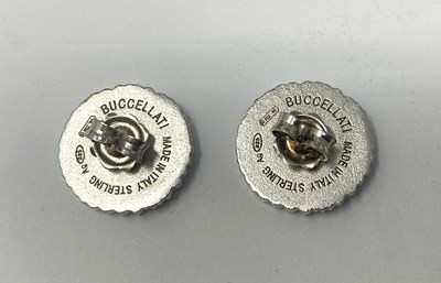 Lot 380 - BUCCELLATI: 'BLOSSOMS', PAIR OF SILVER EARRINGS