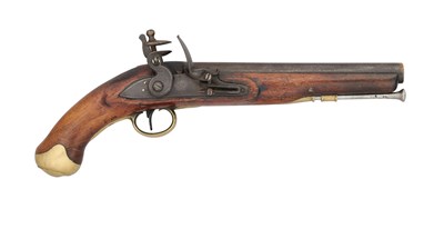 Lot 507 - A .650 CALIBRE LIGHT DRAGOON FLINTLOCK PISTOL, BIRMINGHAM PROOF MARKS, CIRCA 1820