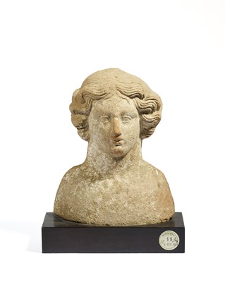 Lot 9 - A TERRACOTTA PROTOME, GREECE, 5TH-4TH CENTURY B.C.