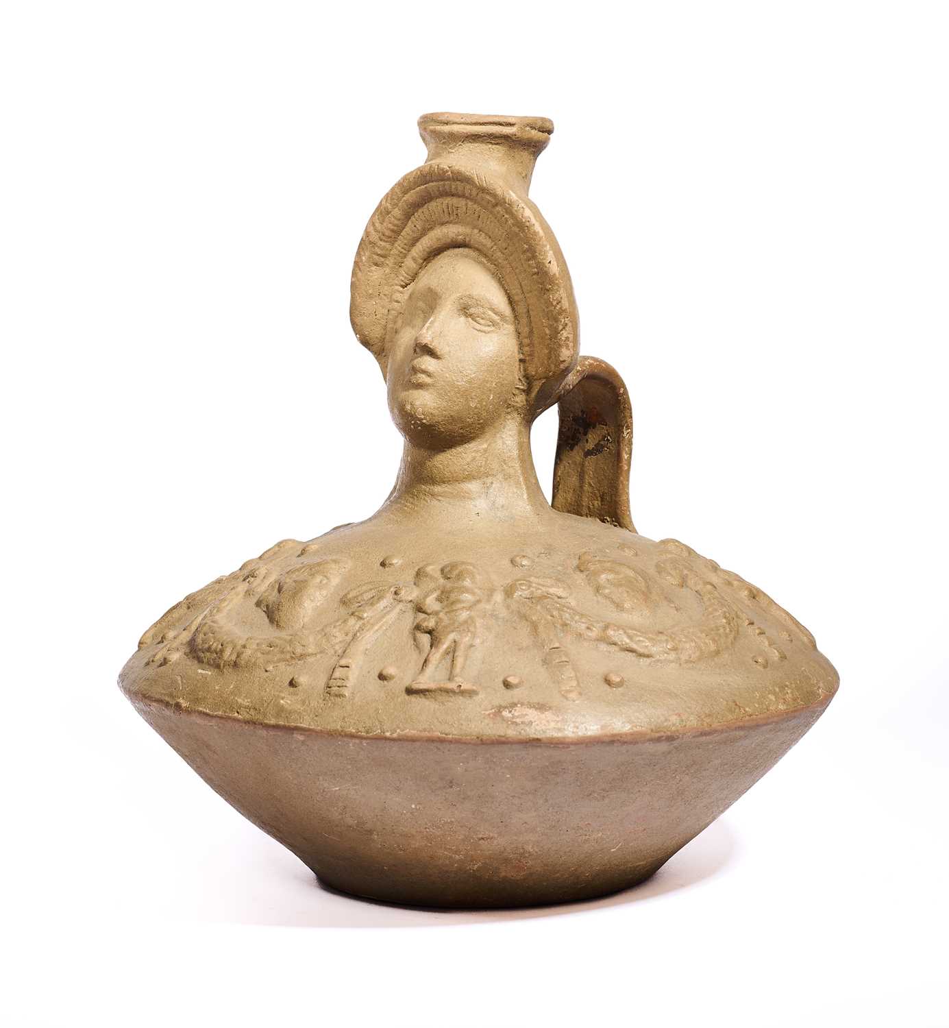 Lot 13 - A ROMAN POTTERY LAGYNOS, 2ND/3RD CENTURY A.D.