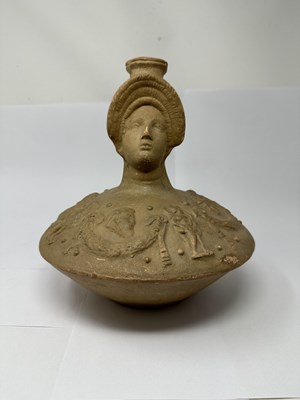 Lot 13 - A ROMAN POTTERY LAGYNOS, 2ND/3RD CENTURY A.D.