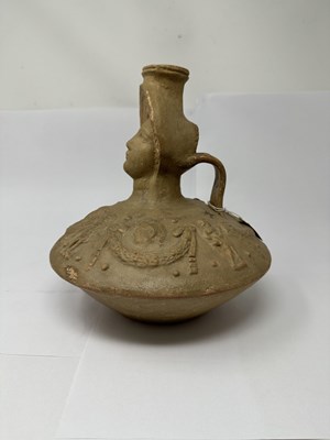 Lot 13 - A ROMAN POTTERY LAGYNOS, 2ND/3RD CENTURY A.D.