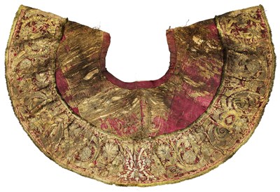 Lot 127 - A MILITARY SKIRT (BASES) INCORPORATING 16TH CENTURY FABRIC, 19TH CENTURY