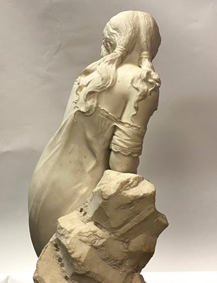 Lot 27 - CESARE LAPINI (1848-1893): 'COM'È FREDDA'