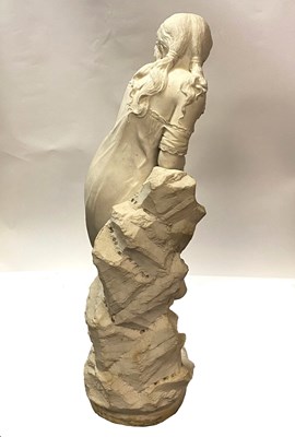 Lot 27 - CESARE LAPINI (1848-1893): 'COM'È FREDDA'