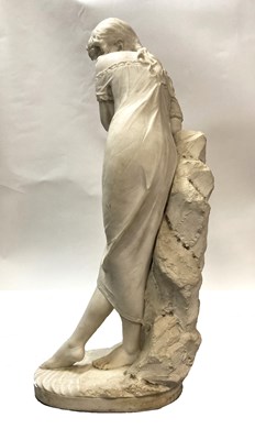 Lot 27 - CESARE LAPINI (1848-1893): 'COM'È FREDDA'