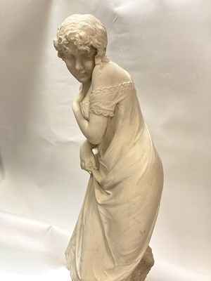 Lot 27 - CESARE LAPINI (1848-1893): 'COM'È FREDDA'