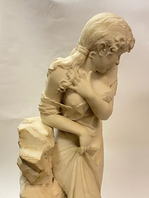 Lot 27 - CESARE LAPINI (1848-1893): 'COM'È FREDDA'
