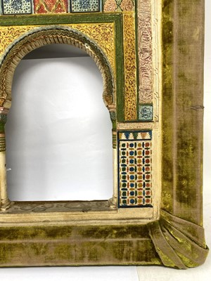 Lot 21 - A SPANISH ARCHITECTURAL MODEL OF AN ARCH IN THE ALHAMBRA, GRANADA, LATE 19TH / EARLY 20TH CENTURY