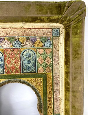 Lot 21 - A SPANISH ARCHITECTURAL MODEL OF AN ARCH IN THE ALHAMBRA, GRANADA, LATE 19TH / EARLY 20TH CENTURY