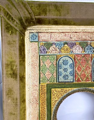 Lot 21 - A SPANISH ARCHITECTURAL MODEL OF AN ARCH IN THE ALHAMBRA, GRANADA, LATE 19TH / EARLY 20TH CENTURY