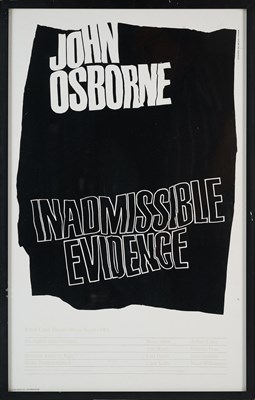 Lot 21 - INADMISSIBLE EVIDENCE, JOHN OSBORNE
