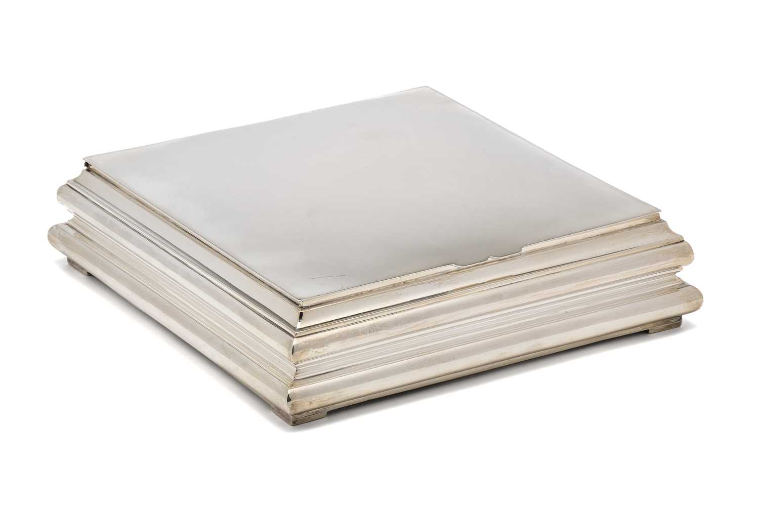 Lot 61 - AN ITALIAN SILVER BOX, I.M.A. DI GUERCI & C, ALESSANDRIA, 1934-44