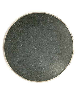 Lot 69 - A SILVER AND GRANITE REVOLVING CHEESE BOARD OR 'LAZY SUSAN', PAUL BELVOIR, LONDON, 1997