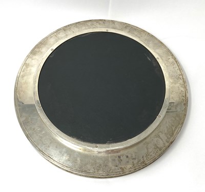 Lot 69 - A SILVER AND GRANITE REVOLVING CHEESE BOARD OR 'LAZY SUSAN', PAUL BELVOIR, LONDON, 1997