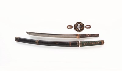 Lot 7 - A JAPANESE WAKIZASHI