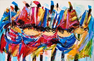 Lot 18 - LARRY OTOO (GHANAIAN B.1956)