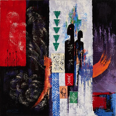 Lot 513 - WIZ (GHANAIAN 20TH-21ST CENTURY)
