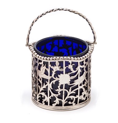 Lot 390 - A GEORGE III SILVER CREAM PAIL^ FRANCIS...