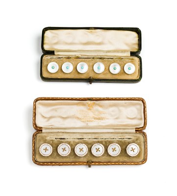 Lot 470 - THREE SETS OF MOTHER OF PEARL BUTTONS^...