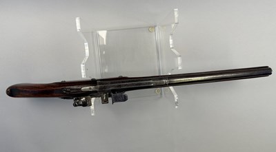 Lot 130 - A RARE 26 BORE CIVIL WAR ENGLISH LOCK OFFICER'S PISTOL, LONDON PROOF MARKS, CIRCA 1645