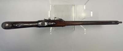 Lot 130 - A RARE 26 BORE CIVIL WAR ENGLISH LOCK OFFICER'S PISTOL, LONDON PROOF MARKS, CIRCA 1645