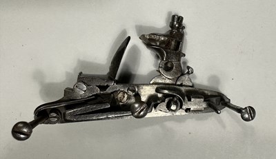 Lot 130 - A RARE 26 BORE CIVIL WAR ENGLISH LOCK OFFICER'S PISTOL, LONDON PROOF MARKS, CIRCA 1645