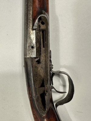 Lot 130 - A RARE 26 BORE CIVIL WAR ENGLISH LOCK OFFICER'S PISTOL, LONDON PROOF MARKS, CIRCA 1645