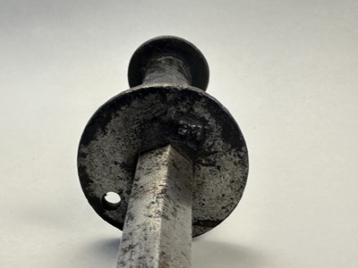 Lot 129 - A RARE GERMAN GOTHIC STEEL MACE, LAST QUARTER OF THE 15TH CENTURY
