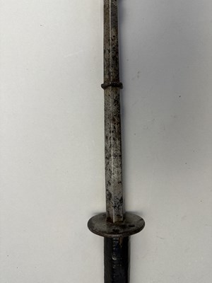 Lot 129 - A RARE GERMAN GOTHIC STEEL MACE, LAST QUARTER OF THE 15TH CENTURY