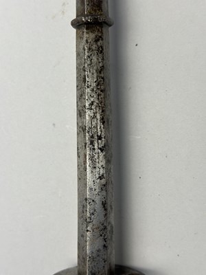 Lot 129 - A RARE GERMAN GOTHIC STEEL MACE, LAST QUARTER OF THE 15TH CENTURY