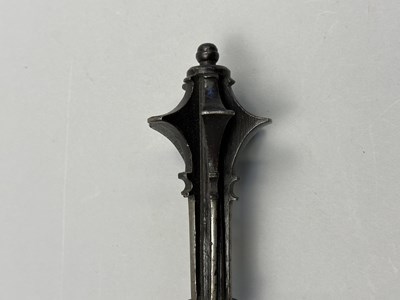 Lot 129 - A RARE GERMAN GOTHIC STEEL MACE, LAST QUARTER OF THE 15TH CENTURY