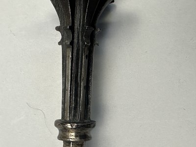 Lot 129 - A RARE GERMAN GOTHIC STEEL MACE, LAST QUARTER OF THE 15TH CENTURY
