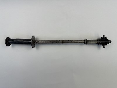 Lot 129 - A RARE GERMAN GOTHIC STEEL MACE, LAST QUARTER OF THE 15TH CENTURY