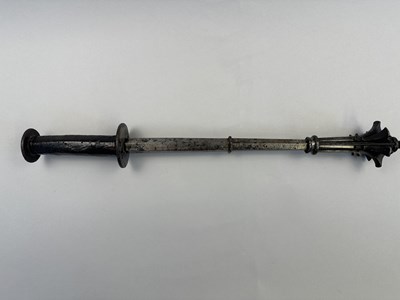 Lot 129 - A RARE GERMAN GOTHIC STEEL MACE, LAST QUARTER OF THE 15TH CENTURY